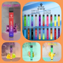 Original EBDESIRE PUFF plus Mini crystal Vapes Vaper Vapour TPD EU legal Vape pen bar BC600 BC800 BC5000 12000 7000 7K 9K 12K puffs Disposable Pod 550mAh 2ml Battery