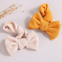 Hair Accessories Baby Headband Soft Elastic Fabric Bands Solid Cute Bow Infant For Kids Girl Headwear