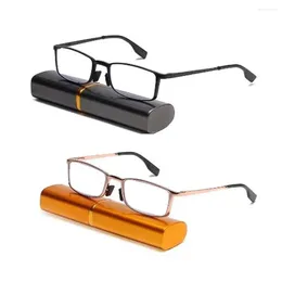 Sunglasses Reading Glasses Presbyopic Readers Eyeglasses With Portable Pen Clip Case Mini Blue Light Blocking