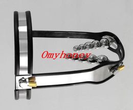 drop shipping - luxury stainless steel adjustable lockable devices with 2 Plugs, vagina anal plug , sex toys for women9113498