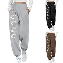 Women's Pants Solid Baseball Print Trouser Hem Cotton Clothes For Women Just Be Leggings Womens Dance Career Suit