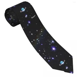 Bow Ties Space Night Galaxy Tie Star Daily Wear Party Neck Kawaii Funny For Male Graphic Collar Necktie Birthday Gift