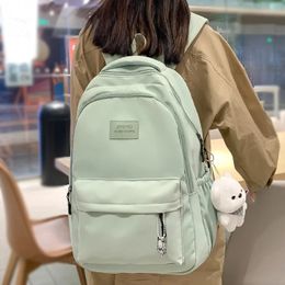 Female Fashion Lady High Capacity Waterproof College Backpack Trendy Women Laptop School Bags Cute Girl Travel Book Bag Cool 240127