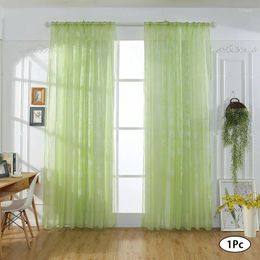 Curtain 1PC Fashion Bedroom Tulle Treatments Window Voile Background Snowflake Drape Curtains