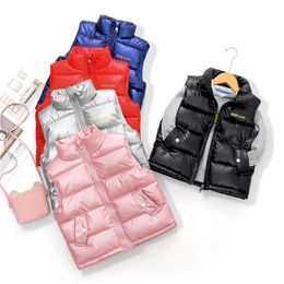 Gilet in cotone per bambini 2023 Primavera Autunno Ragazze Ragazzi Moda Gilet Capispalla 314 anni Abbigliamento per bambini 240130