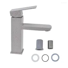 Bathroom Sink Faucets Faucet Oatmeal Color Good Sealing 304 Stainless Steel Rust Resistant Basin Mixer Tap With Gasket For