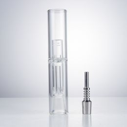 CSYC NC020 Glass Water Bong Super Big About 10.15 Inches OD 38mm Dab Rig Bubbler Pipe 14mm 19mm Quartz Ceramic Nail Smoking Pipes