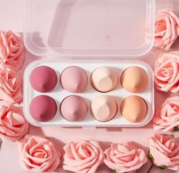 8 pcs Makeup Sponge Cosmetic Puff Women Girl Beauty Tool Kits Smooth Blender Foundation Sponges For Face Care5237881