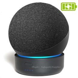 Portable Speakers GGMM D4 Baterai Dasar 5200mah Power Bank Docking Station Untuk Echo Dot 4 Portabel Rechargable Base Stand Mount Alexa 230517