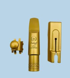 Professional Tenor Soprano Alto Saxophone Metal Mouthpiece Gold Plating Sax Mouth Pieces Accessories Size 5 6 7 88683161