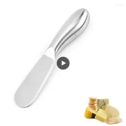 Knives Stainless Steel Dessert Jam Knife Butter Cheese Slicer Cream Applicator Kitchen Baking Tools Drop