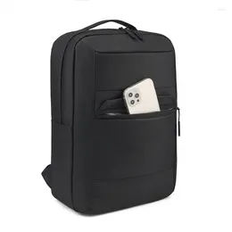 Backpack Men's High-end Business Travel Office Notebook 15.6 Inch Computer Bag Unisex Softback Zipper