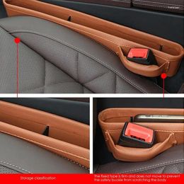 Car Organiser Seat Crevice Storage Box Autos PU Leather Gap Automobiles Stowing Tidy Space Saving