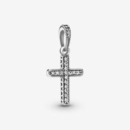 Pendant Necklaces 100% 925 Sterling Sier Sparkling Cross Fit European Necklace Bracelet Fashion Jewellery Making For Women Gifts Drop Dhd5H