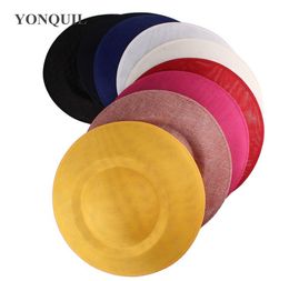 Multiple colors 27 CM round fascinator base make for women wedding occasion fascinartors hats DIY hair accessories millinery 2068585