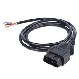 Direct selling pure copper automotive OBD cable plug universal male head detection interface 16 pin extended Connexion conversi