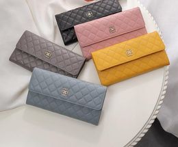 Women Wallets Designer Long Genuine Leather Clutch Bags Soft Leather Personalised with Photo Folding Large Capacity Wall 5777