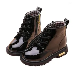 Boots Children Shoes Spring Autumn Winter For Boys Girls PU Leather Baby Warm Kids Waterproof