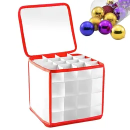 Party Decoration Christmas Ornament Storage Box 64 Grid Ball Holiday Decor Container Thicked PP Ultimate Safety And Ideals Choice