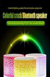 New Mini Portable Bluetooth Speaker Car o A9 Dazzling Crack LED Wireless Speaker Subwoofer Speakers TF Card USB Charging UF1283400359