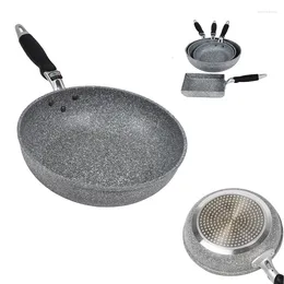 Pans Durable Stone Frying Wok Pan Non-stick Ceramic Pot Induction Fryer Steak Cooking Gas Stove Skillet Cookware Tool For Kitchen Set