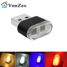 Night Lights Mini USB Light LED USB Night Light Modeling Car Light Neon Interior Light Car Jewelry (5 kinds of light colors) YQ240207