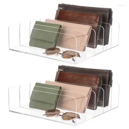 Storage Boxes 2 Pcs Makeup Palette Organizer Desktop Cosmetics Box Eyeshadow With 5 Compartment