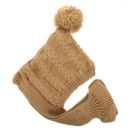 Dog Apparel Winter Hat Kids Dress Decorative Pet Knitted Hats For Yarn Small Men And Women Dogs