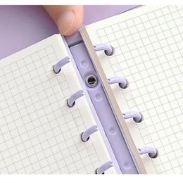Binder Cute Grid Page Portable Notebook Ring Inner Kawaii Notepad Book Loose-leaf Student Hand Cartoon Diary School