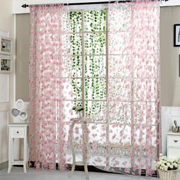 Curtain Drapes And Curtains For Living Room Window Net Gauze Pale Colour Sliding Glass Door