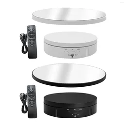 Jewelry Pouches Electric Rotating Turntable Mirror Cover Platform Pography For Video Model Cake Product Display