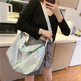 Waist Bags Contracted Design Laser Colour Shoulder Bag High-Capacity Disengaged Messenger College Student Sports Style