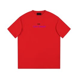 24SS Men's T-shirt Designer Men's Shirt Fashion Letter Embroidered Label Short Sleeve Loose T-shirt Shirt Casual Summer Women's Top Clothing 838