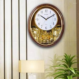 Wall Clocks Round Vintage Clock Design Needle Luxury Office Nordic Fashion Garden Relojes De Pared Decoracion Para El Hogar