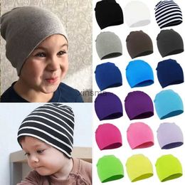 Beanie/Skull Caps Fashion Solid Color Kids Hats Toddler Baby Boy Girl Infant Cotton Soft Warm Earmuffs Hat Beanies Cap Winter Knitted Newborn Hat YQ240207