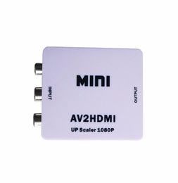 shippping Mini AV to Converter RCA Composite video o signals to signals AV2HDMI Converter for TVMonitor5850009