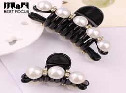 MLJY Pretty Pearls Hairpins Long Barrettes Pearl Hair Clips for Women Girls Ponytail Banana Clamps Hair Accessories 20pcslot6337725