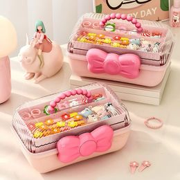 Multilayer Hairpin Organiser Cute Girls Hair Accessories Storage Box 240124