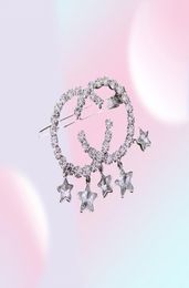 2022 New Rhinestones Letters star tassel Women designer hair clips Barrettes for fashion lady hair Jewellery Accessories1398289