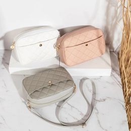Wallets Fashion Women Shoulder Bag Design Luxury Square Crossbody Diamond Lattice Embroidery Handbag All-match Camera Bags