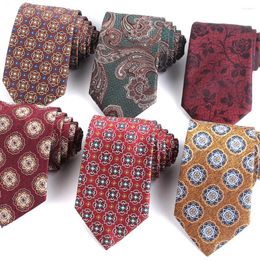 Bow Ties Floral For Men Women Classic Wine Colour Neck Tie Party Business Casual Suit Neckties Wedding Groom Gifts