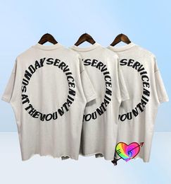 Oversized Sunday Service Tshirt Trust God Tee Men Women High Quality Hip Hop West Tops CPFM Short Sleeve Holy Spirit X07088024162