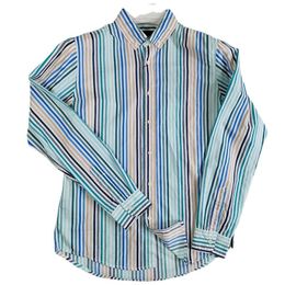 New in High Quality Men British Fred Bay Leaf Leisure Linen Cotton Classice Striped Shirts Long Sleeve Fashion Elegant Shirts Homme Luxury Designer Brand Clothes