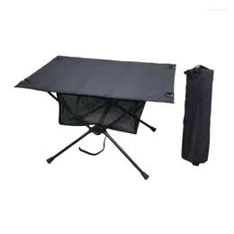 Camp Furniture Black Outdoor Adjustable Folding Portable Solid Wood Camping Picnic Table