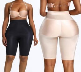 High waist seamless body shaper abdomen butt lifting buttocks control panties invisible pad padded hip enhancing underwear 2103059339606