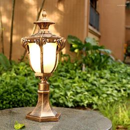 Wall Lamps European Waterproof Pillar Villa Courtyard Gate Column Outdoor Light Garden Enclosing Road Landscape Lighting Fixture