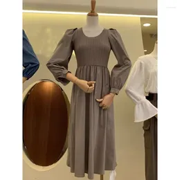 Casual Dresses For Women Versatile College Style Niche Round Neck Pure Short Dress Irregular Fashionable A-line Skirt Regulai Fit