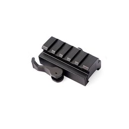 Tactical Quick Release QD Side Weaver Rail 20mm Extension Base Mount Rail Adapter