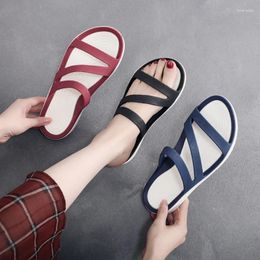 Slippers Summer Soft Sole Outerwear Beach Women's Fashion Casual Single Shoes Designer Women Sandals 2024