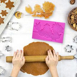 Bakeware Tools Dragon Molds Fondant Cake Decorating Silicone Animal Mold For DIY Making Cookie Chocolate Baking Accessories